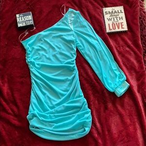 One shoulder body dress